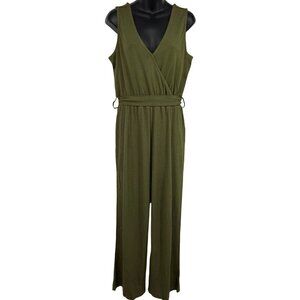 Caralyn Mirand The Drop Olive Sleeveless V-Neck Jumpsuit Medium M NWT New